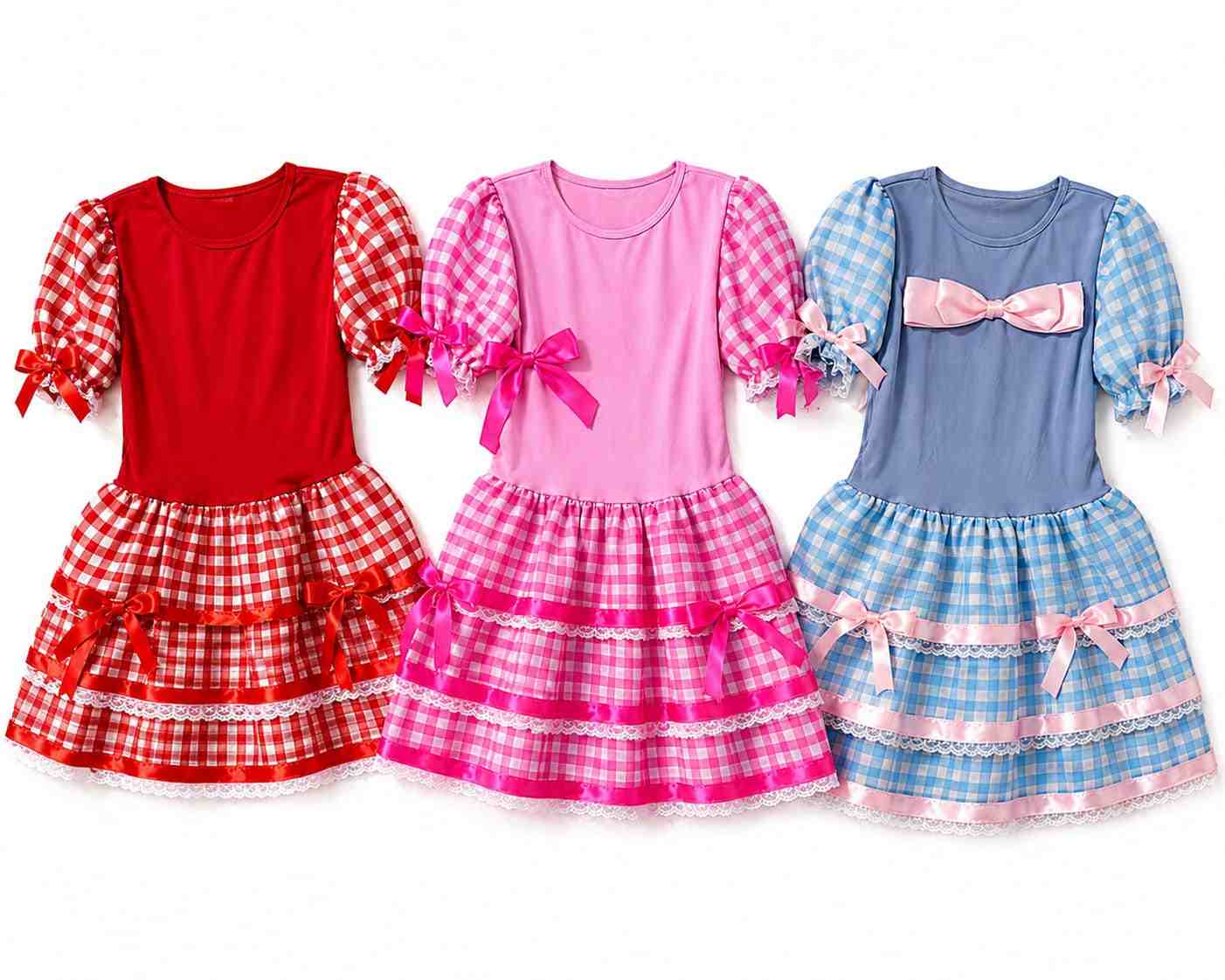 VESTIDO JUNINO XADREZ REF 885/887
